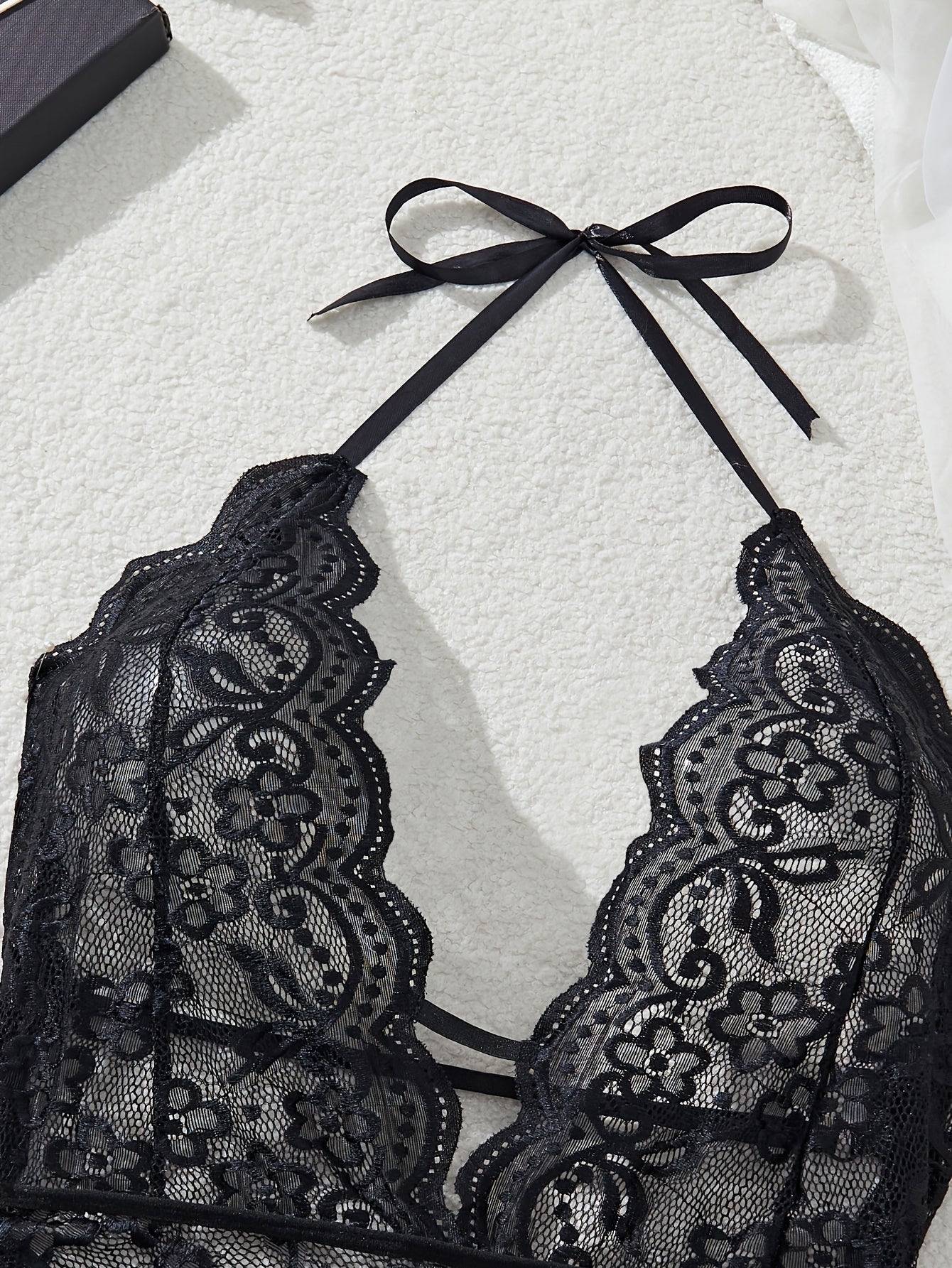 Women's Hot Transparent Lace Open Crotch Babydoll Lingerie Large Size