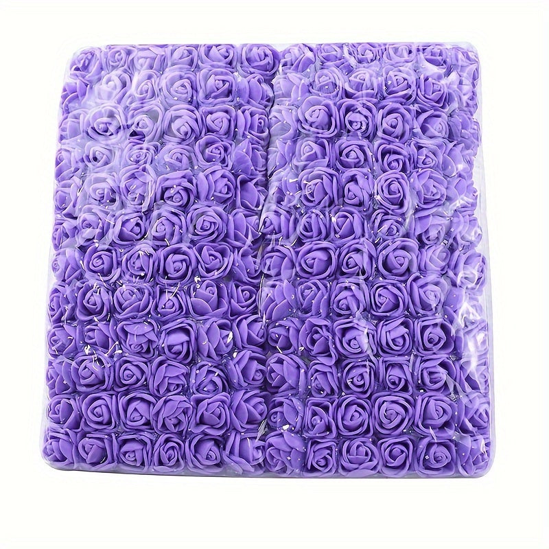 Mini Foam Roses 2cm for DIY Wedding Bouquets Scrapbooking Home Decor