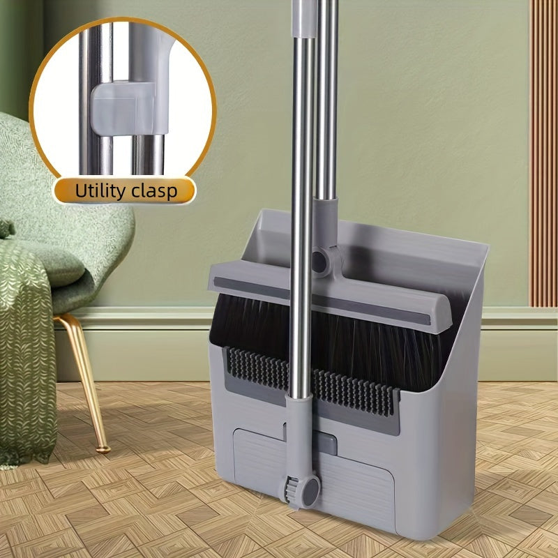 Uy, ofis, yotoqxona uchun uzoq tutqichli tozalash to'plami, changyutgich va cho'tka bilan to'liq polni tozalash to'plami