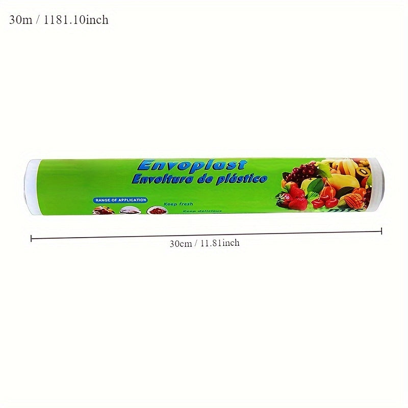Cling Film Roll 30m Heat-Resistant Food Wrap for Kitchen and Restaurant