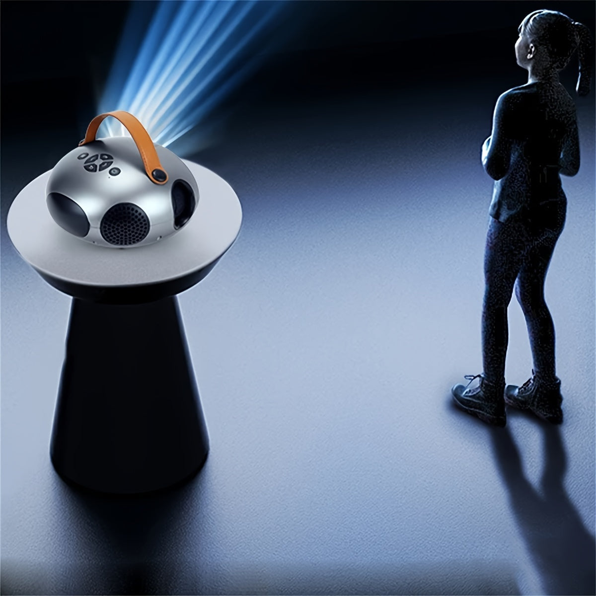 Portable Projector 7500 Lumens 1080P Wireless Smartphone Compatible