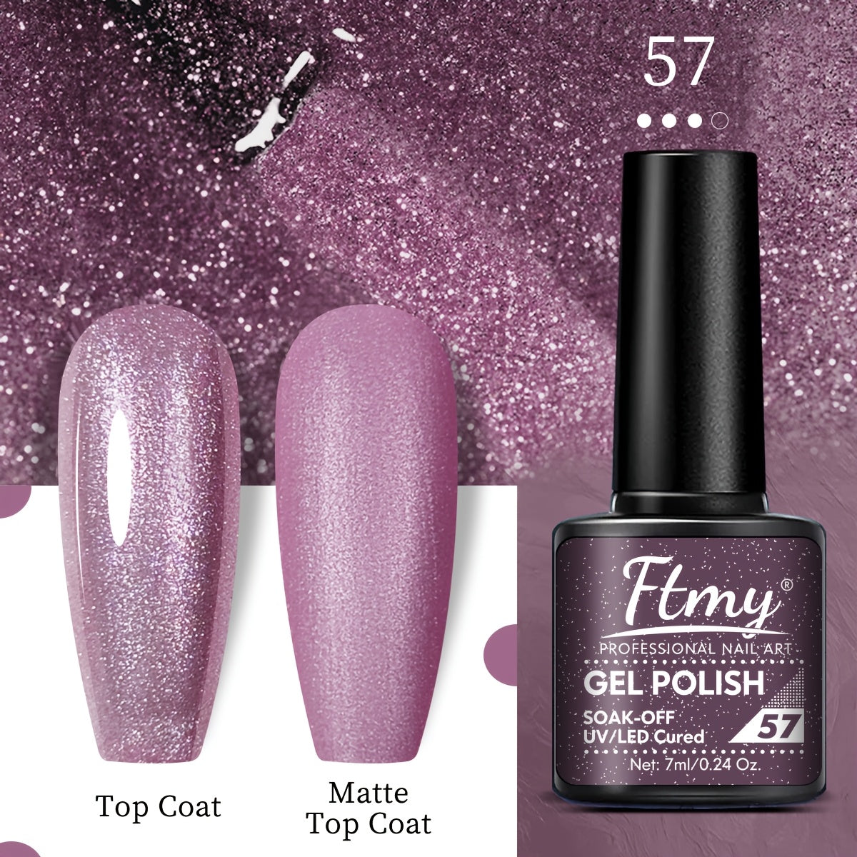 Women Gel Nail Polish Strong Bright Colors Long-Lasting