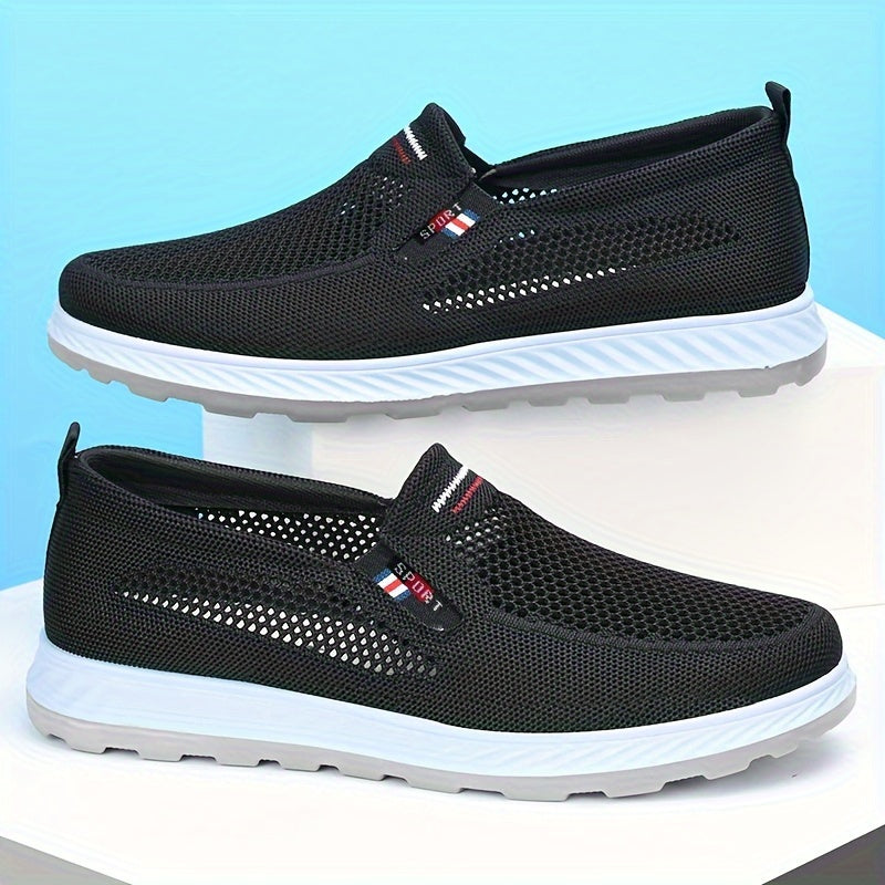 Men's Breathable Mesh Slip-On Loafers for Outdoor Activities