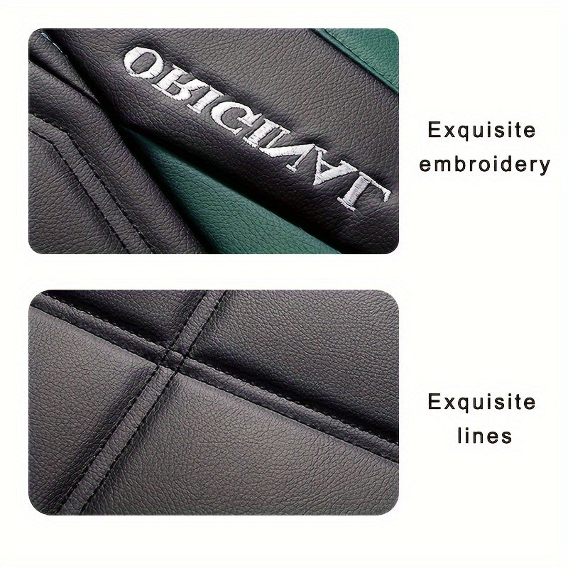 "Original" yozuvi bilan 1-dona qizil va qora PU charm avtomobil o'rindiq qoplamasi, sedanlar yoki SUVlar uchun mos. Qo'l bilan yuvish yoki quruq tozalash mumkin bo'lgan bardoshli barcha mavsumlar uchun yostiq mato. Avtomobil o'rindig'ini ta'minlaydi.