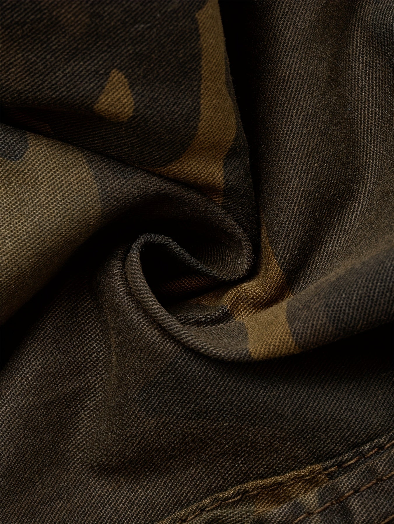 Men's Plus Size Cotton Camo Cargo Shorts Street Style Multi-Pocket Non-Stretch Fabric