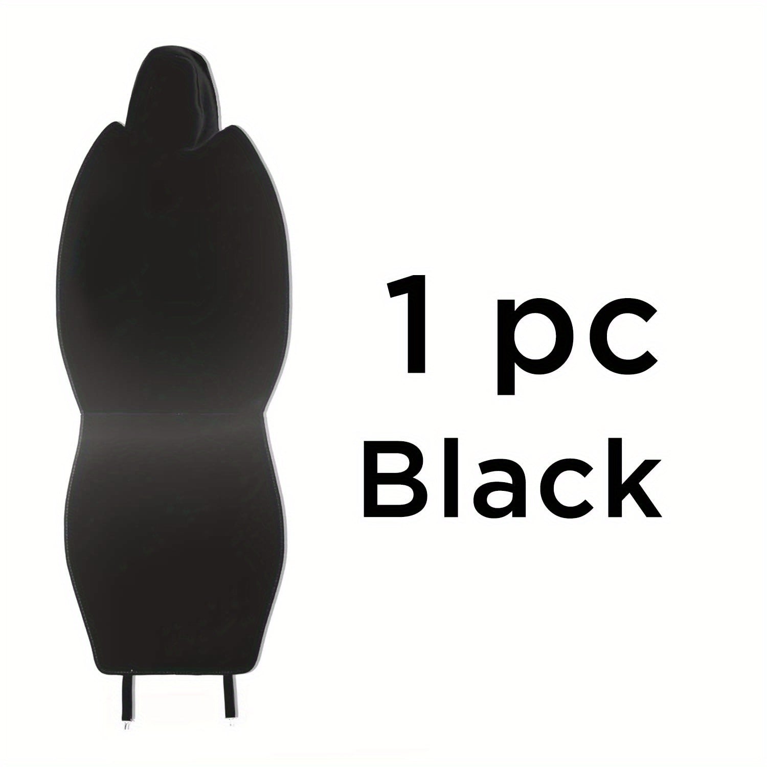 Cojín para asiento de coche de franela blanco y negro, instalación universal, sin arrugas