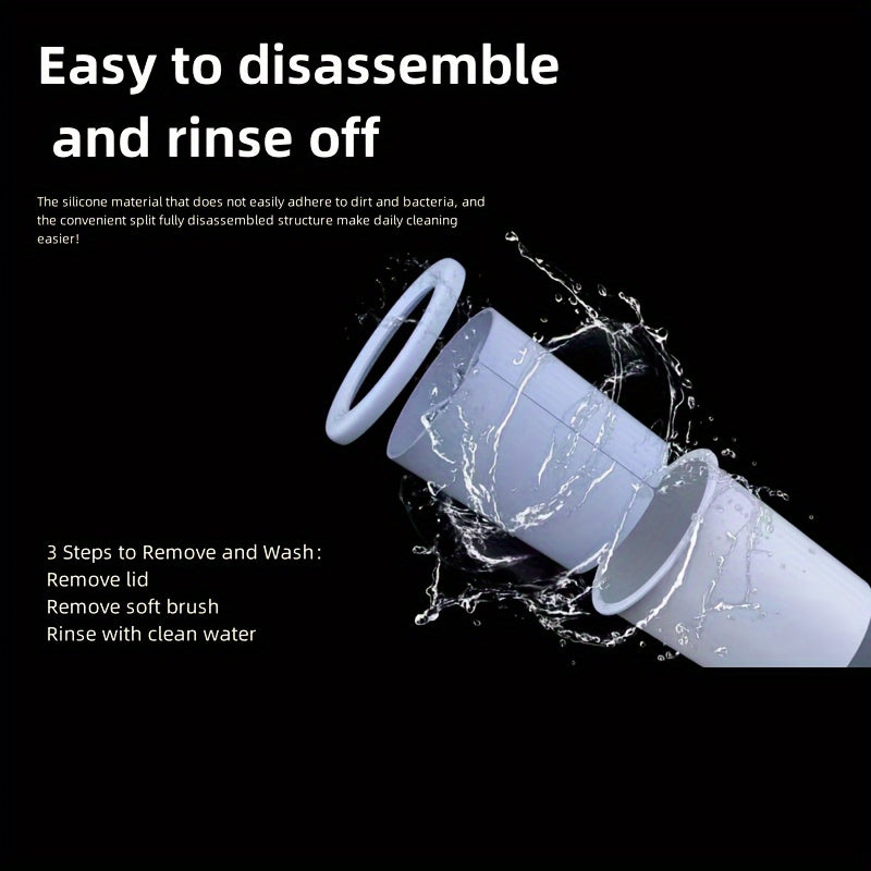 Electric Dog Foot Cleaner with Silicone Bristles for Small to Medium Dogs