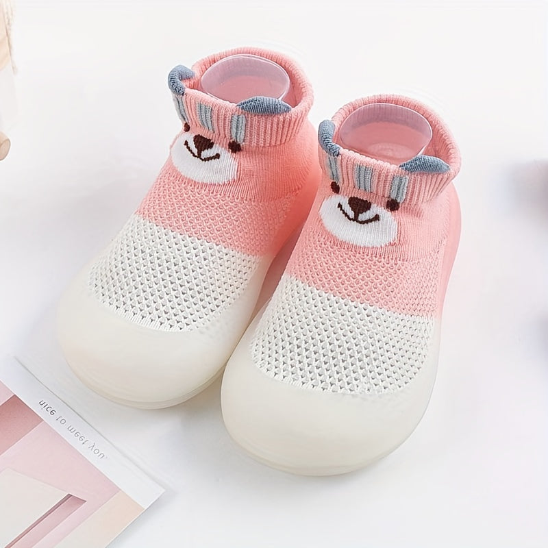 Zapatos casuales sin cordones de tela para niños con tema de cerdito, aptos para todas las estaciones