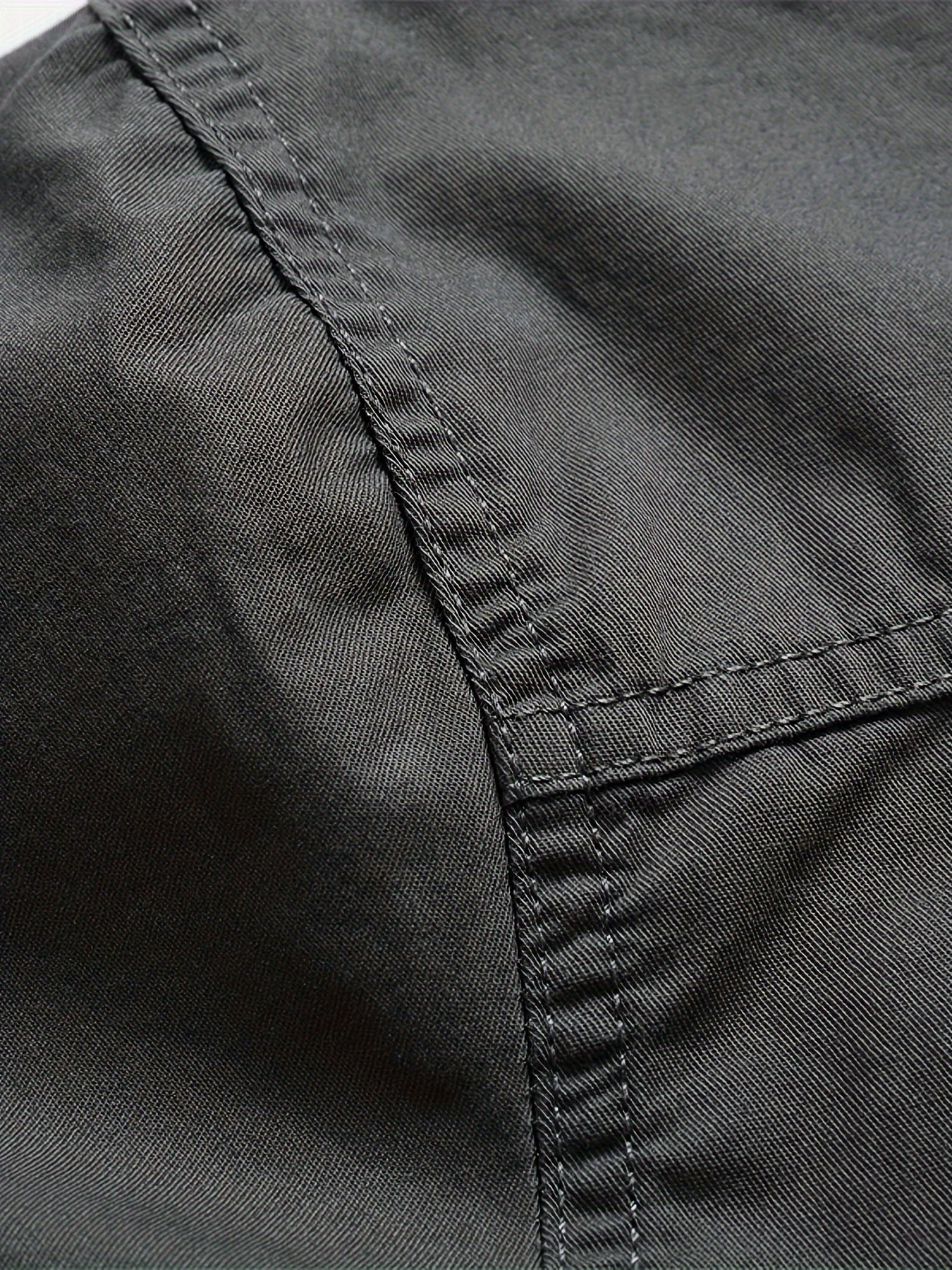 Men's Summer Cotton Short Sleeve Casual Shirt with Pocket Solid Color Regular Fit