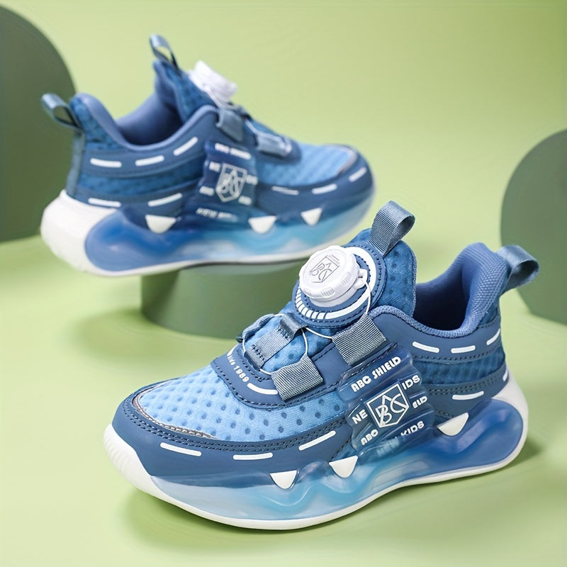 Kids' Breathable Fabric Sports Sneakers for Boys and Girls Age 14 and Under Lightweight All-Season Outdoor Shoes