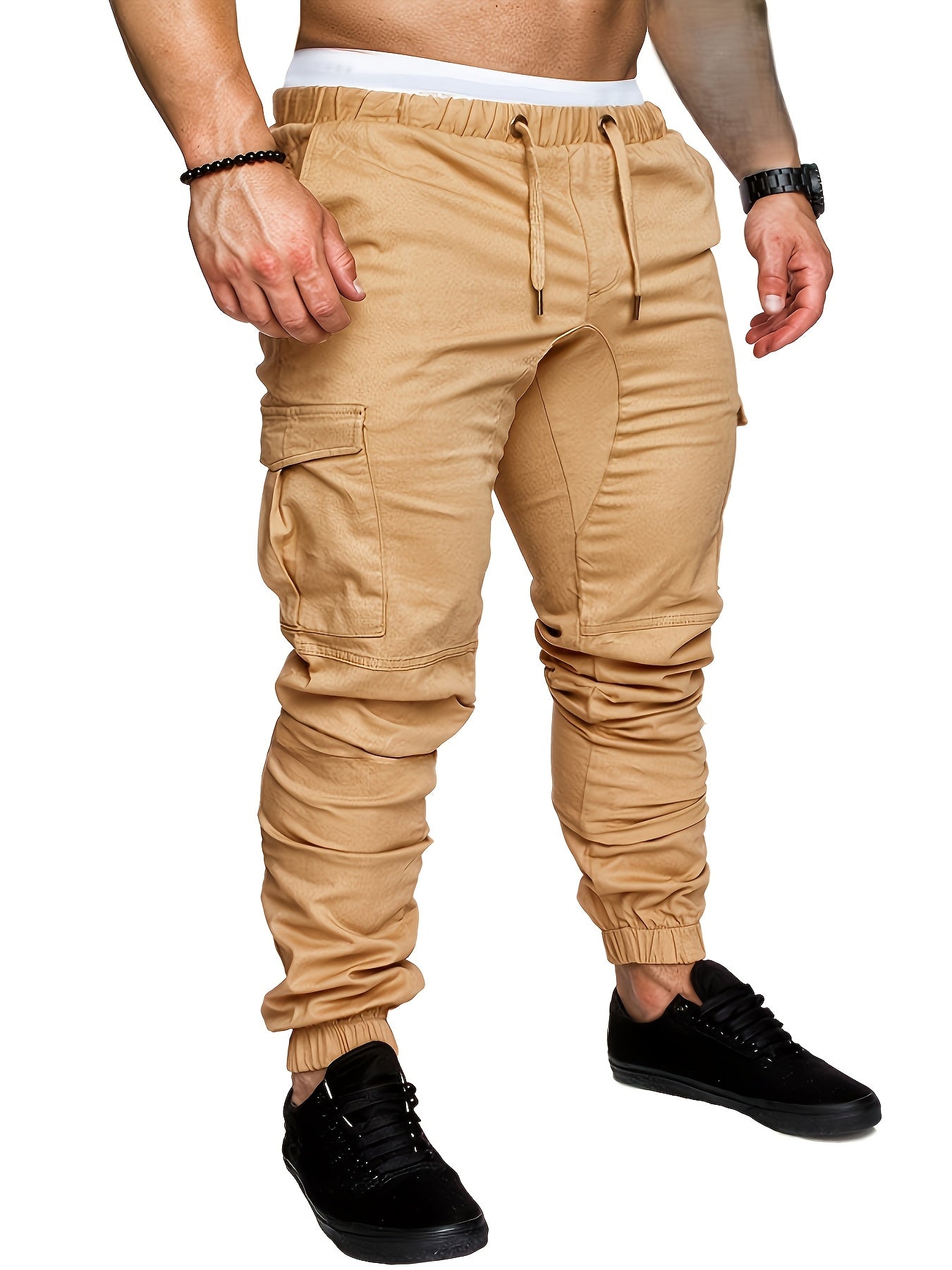 Pantalones cargo casuales de algodón para hombres para viajes transfronterizos, senderismo al aire libre, ciclismo y pesca