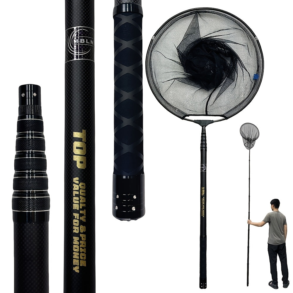 Telescopic Portable Fishing Net Set with Anti-Slip Handle and Nylon Mesh