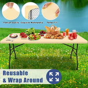 Polyester Half Pack Stretch Table Cover for Christmas Parties Indoor Outdoor Use