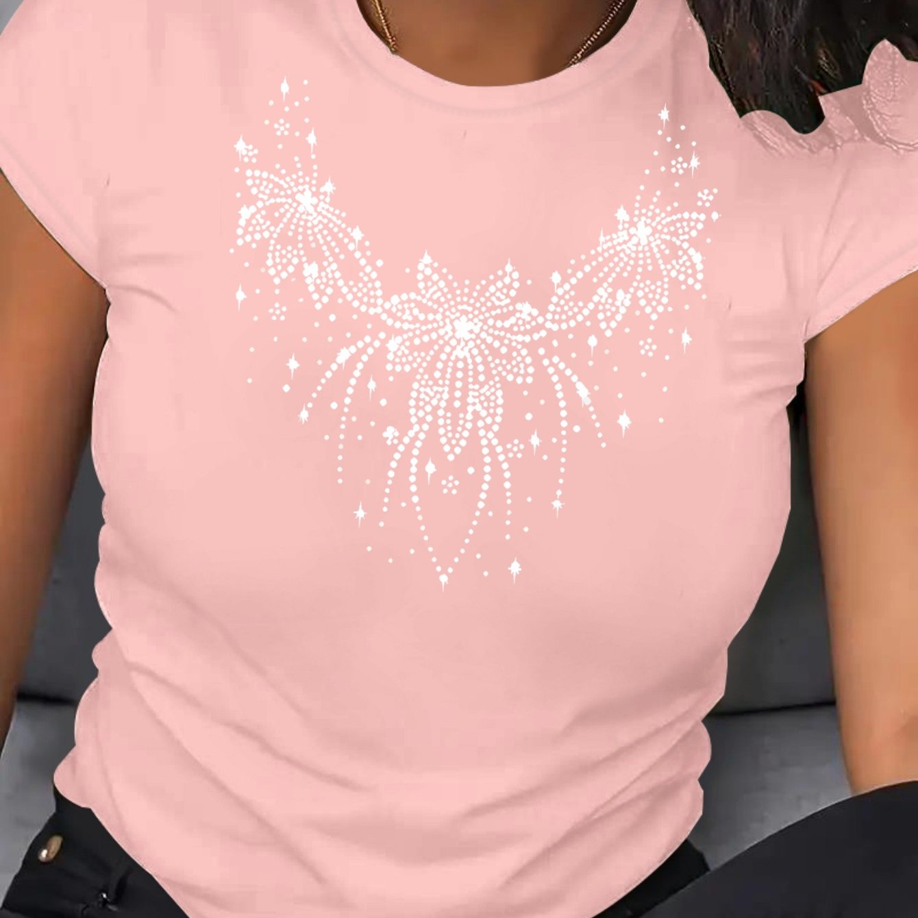 Women's Loose Large Size T-Shirt Breathable Casual Short Sleeve Spring Summer