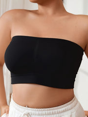 Plus o'lchamli shuningdek, ayollar uchun tikisiz sport bra, strapless, nafas oladigan, yugurish va Pilates uchun