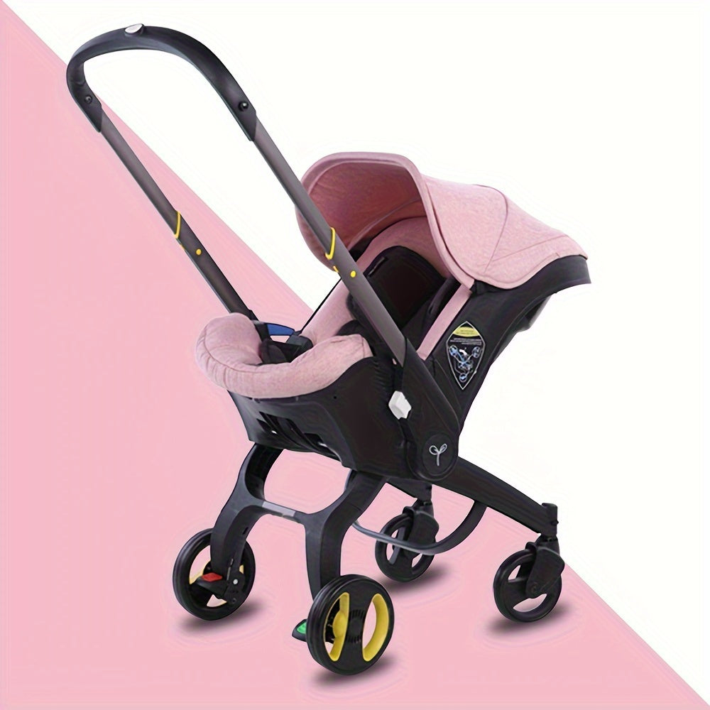 Lightweight Folding Baby Stroller for Mall and Outdoor Use with Multi-Functional Features