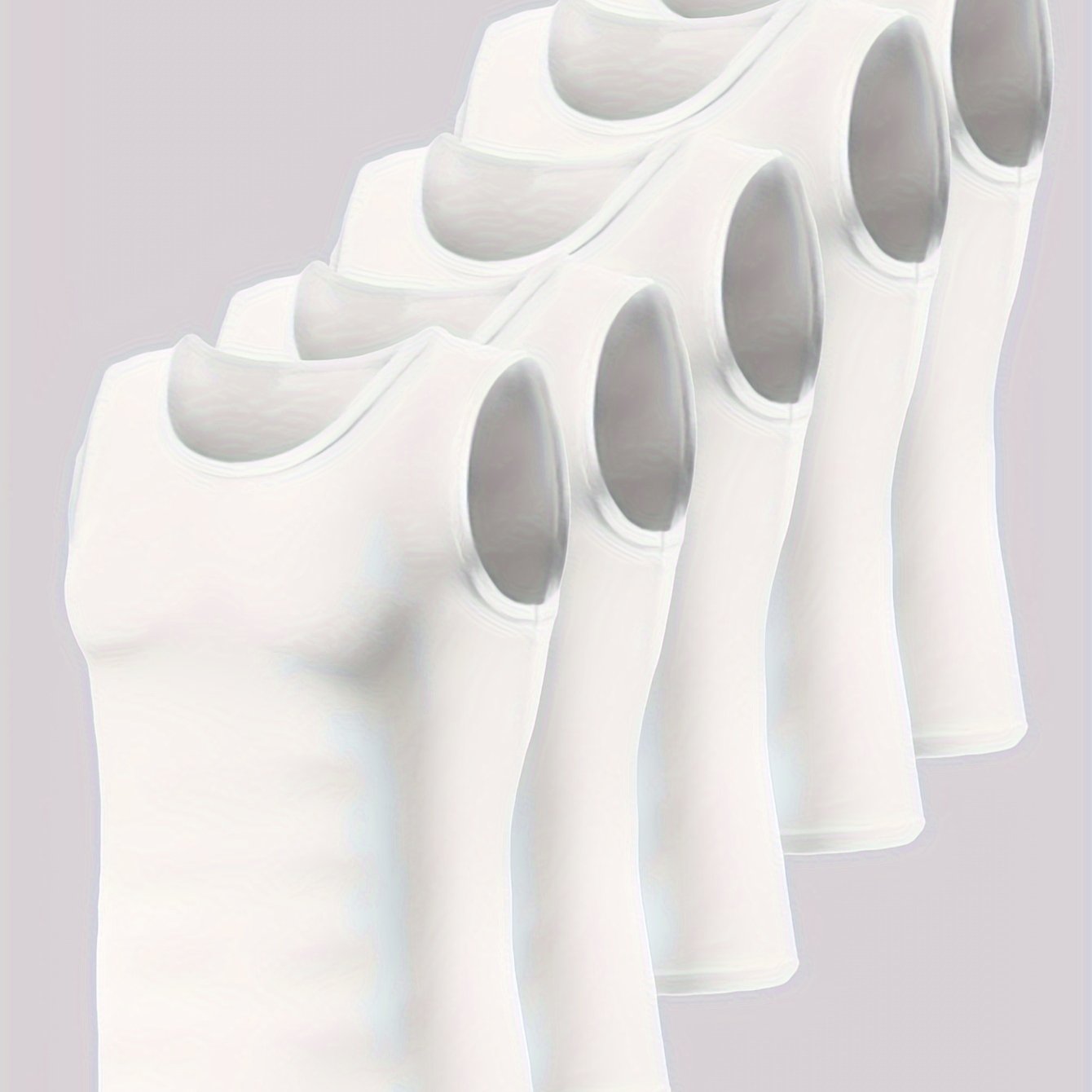 Yozgi sport va fitnes faoliyatlari uchun mukammal, bir rangli beshta yengsiz ko'ylak.