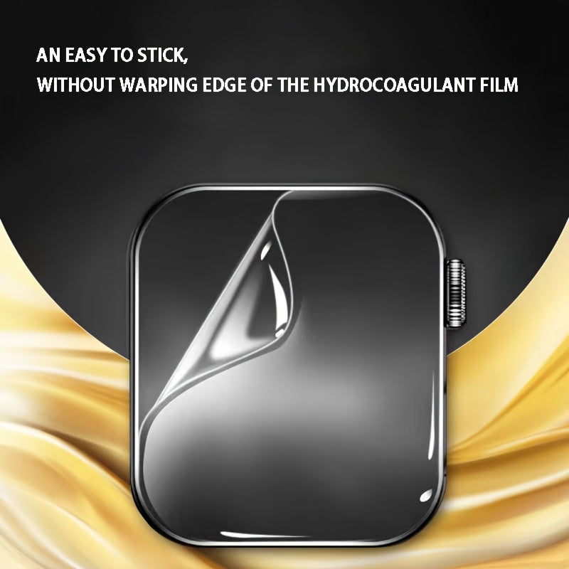 3Pcs Apple Watch Screen Protector Series 8 9 Ultra TPU Full Coverage Scratch-Resistant