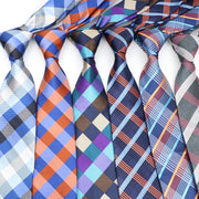Polyester Plaid Necktie for Men 1 Piece
