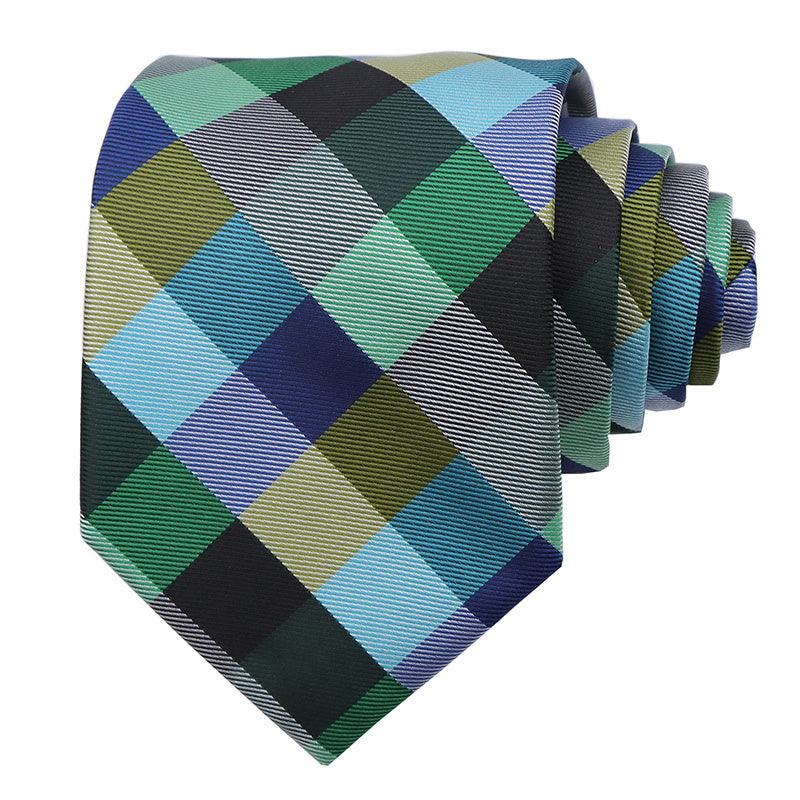 Polyester Plaid Necktie for Men 1 Piece