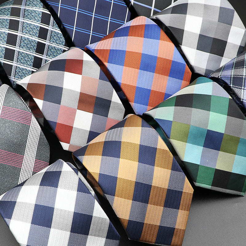 Polyester Plaid Necktie for Men 1 Piece