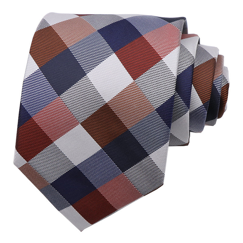 Polyester Plaid Necktie for Men 1 Piece