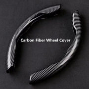 Non-Slip Carbon Fiber Steering Wheel Cover Universal Fit Drive Safely