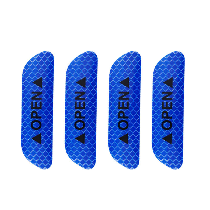 4 шт. наклеек на двери автомобиля, отражающих, для открытых дверей, для седана и внедорожника