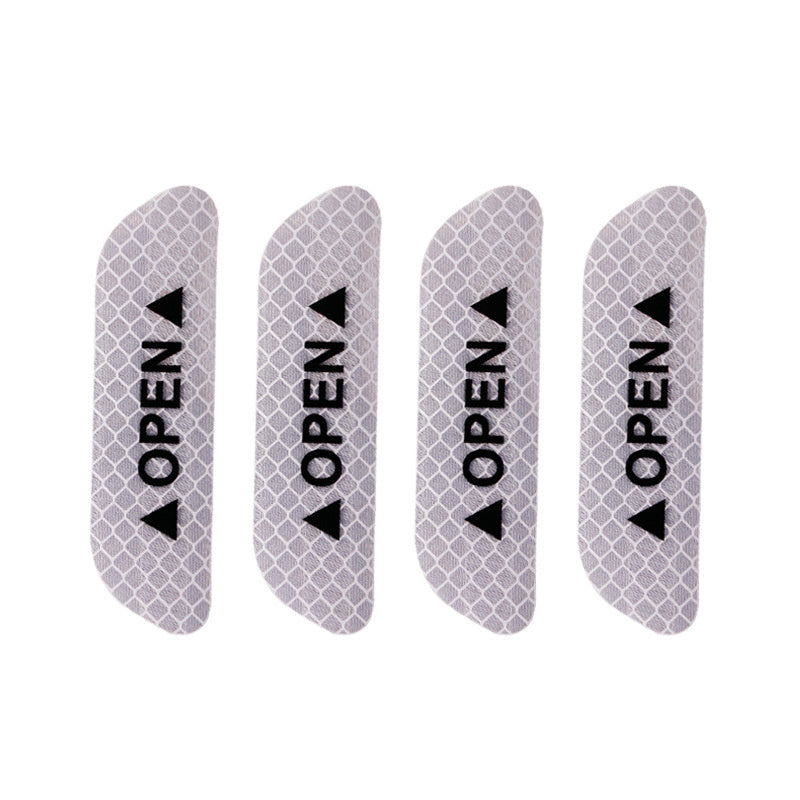 4 шт. наклеек на двери автомобиля, отражающих, для открытых дверей, для седана и внедорожника