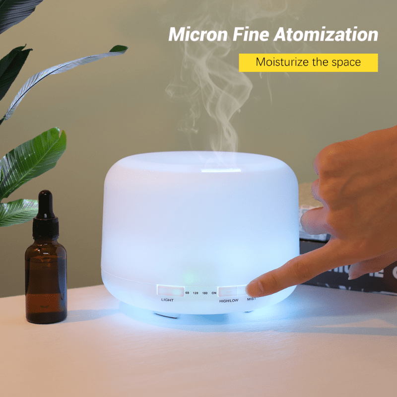 Humidifier with Remote Control and LED Light for Aromatherapy and Mood Enhancement