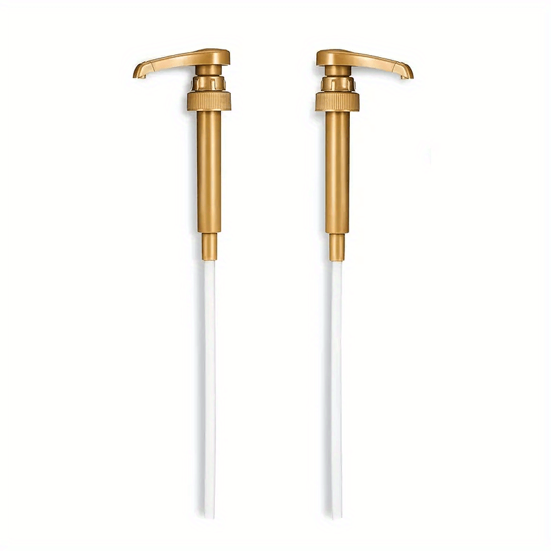 Set of 2 Stainless Steel Coffee Syrup Pumps for Cold and Hot Beverages