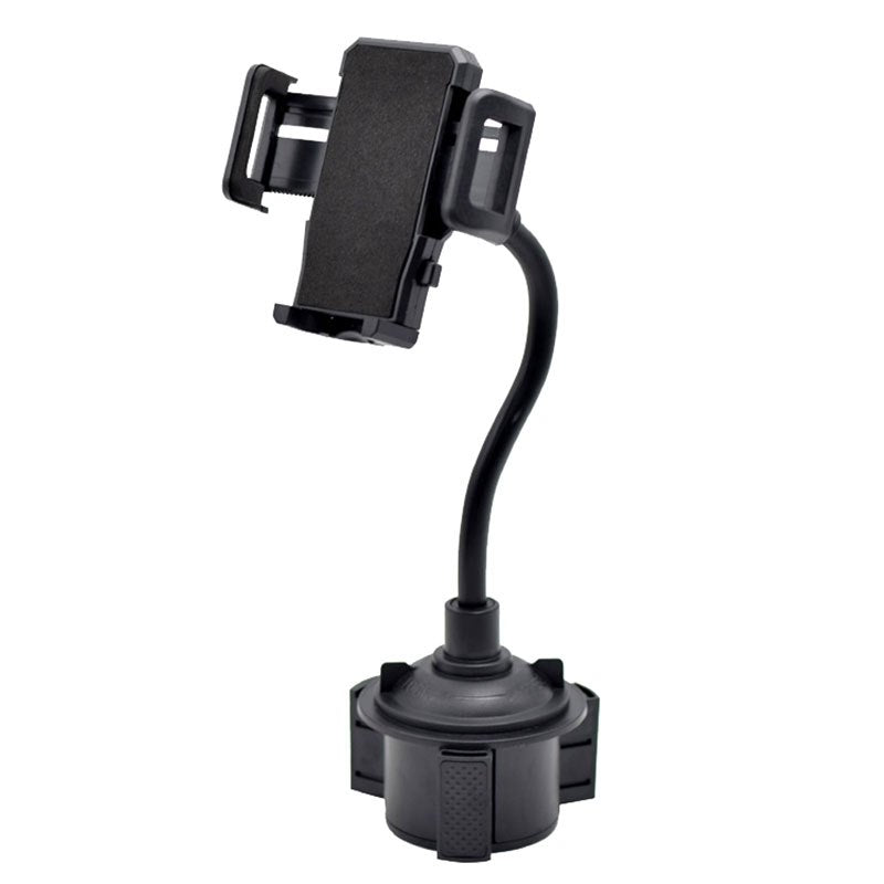 Soporte de teléfono para coche universal ajustable con cuello de ganso para portavasos y soporte para smartphone