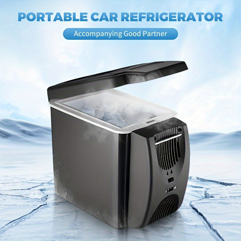 Refrigerador portátil para coche de 6L, tecnología de semiconductores, enfriador compacto de 12V para bebidas y frutas