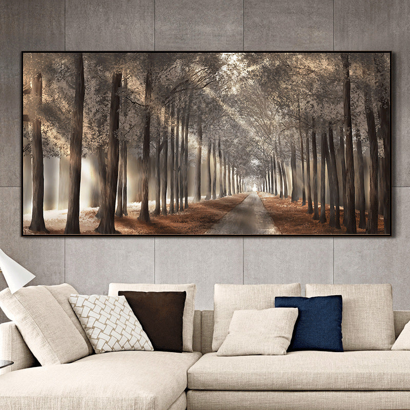 Canvas Wall Art Forest Trees Landscape Scandinavian Ink Print Unframed