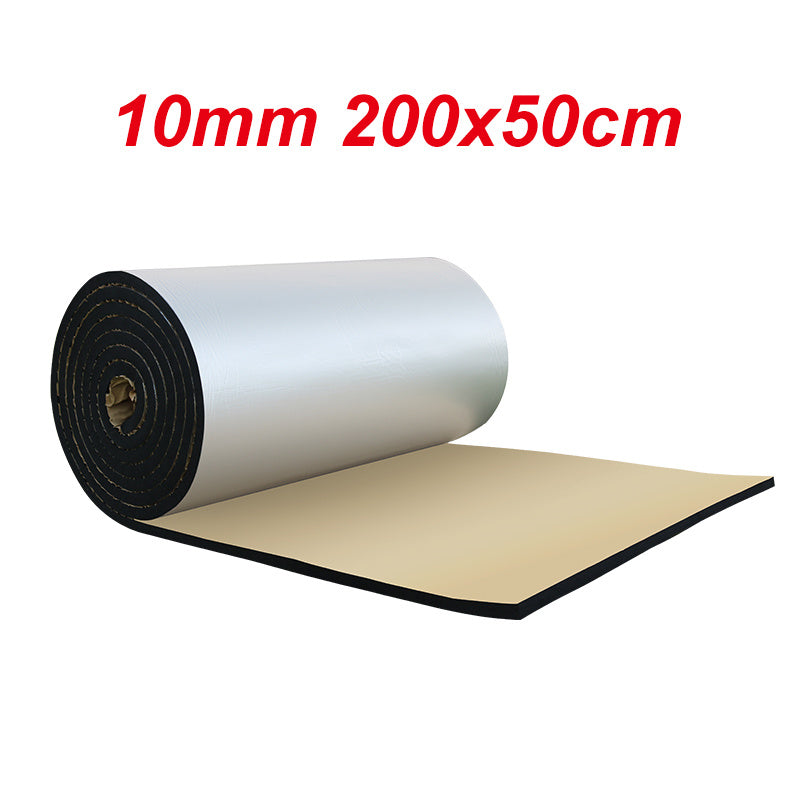 Alfombra de aislamiento de fibra de aluminio 200x50x10mm para reducción de ruido y calor en guardabarros de coche