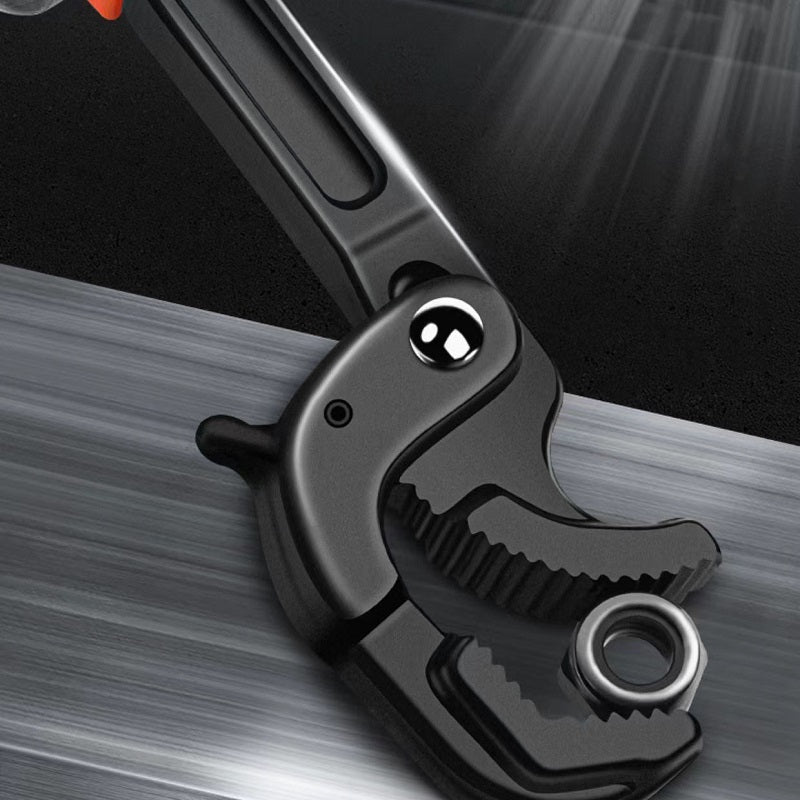 Self-Tightening Stainless Steel Ratchet Wrench Multi-Functional for Automotive and Mechanical Use