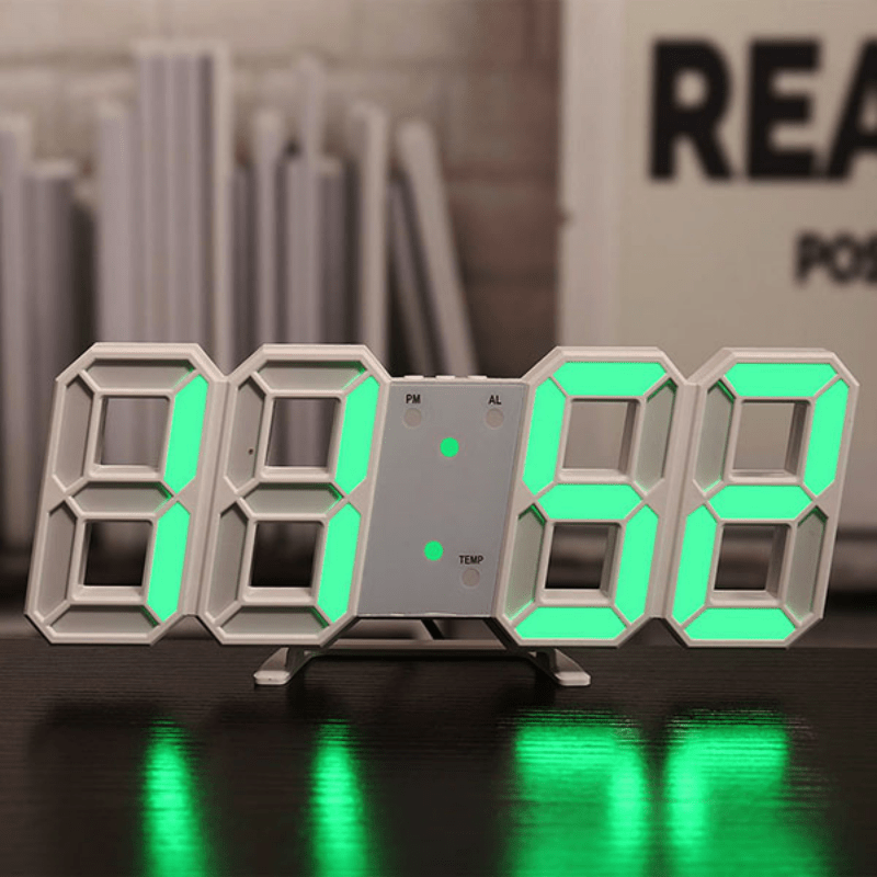 Digital Clock 3D LED Desk Clock for Bedroom Home Decor