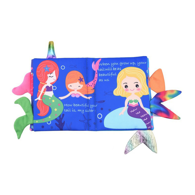 Libro suave para bebés con función de papel con sonido para el aprendizaje temprano y la cognición