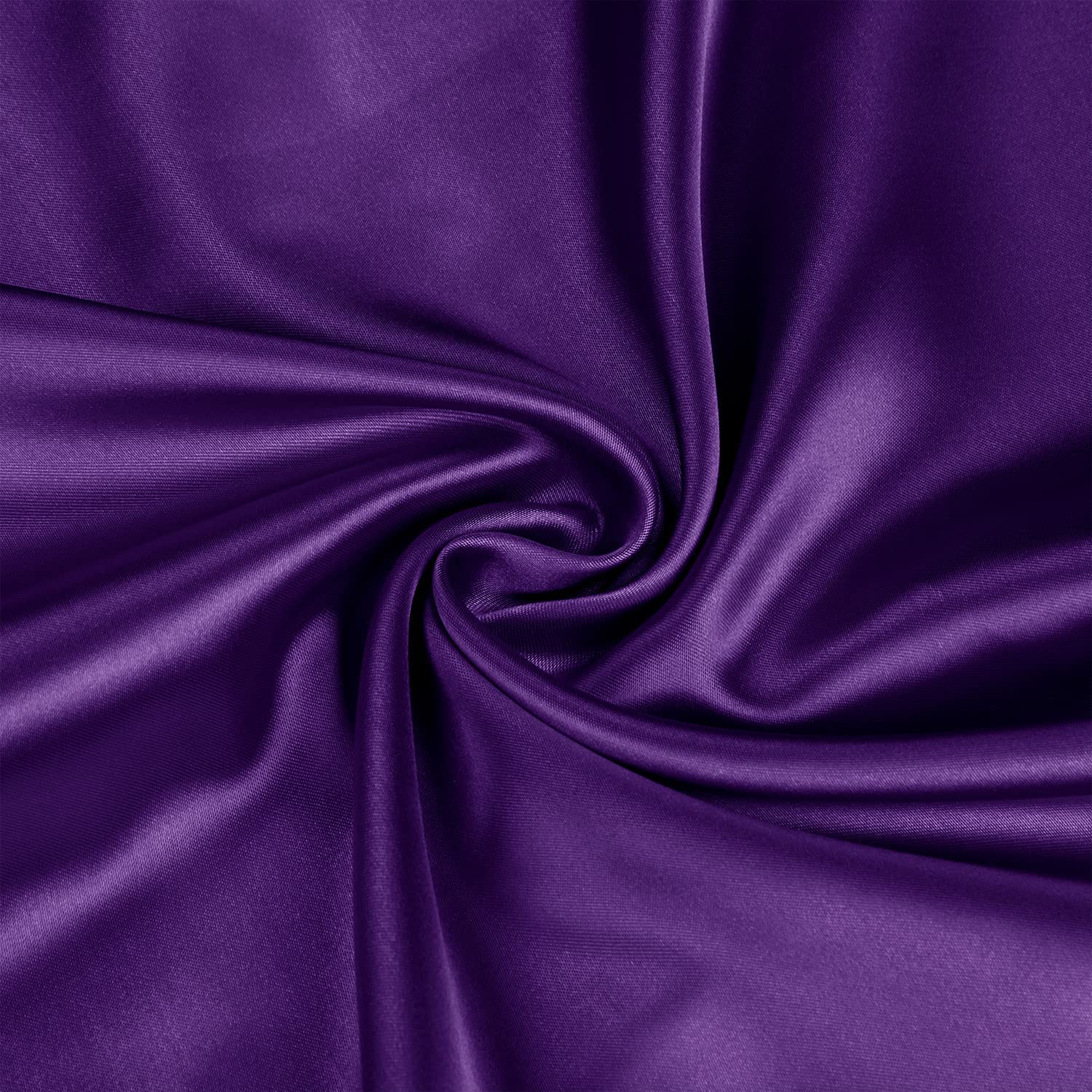 Set of 2 Gray Satin Pillowcases for Hair and Skin Health Moisture-Wicking Soft