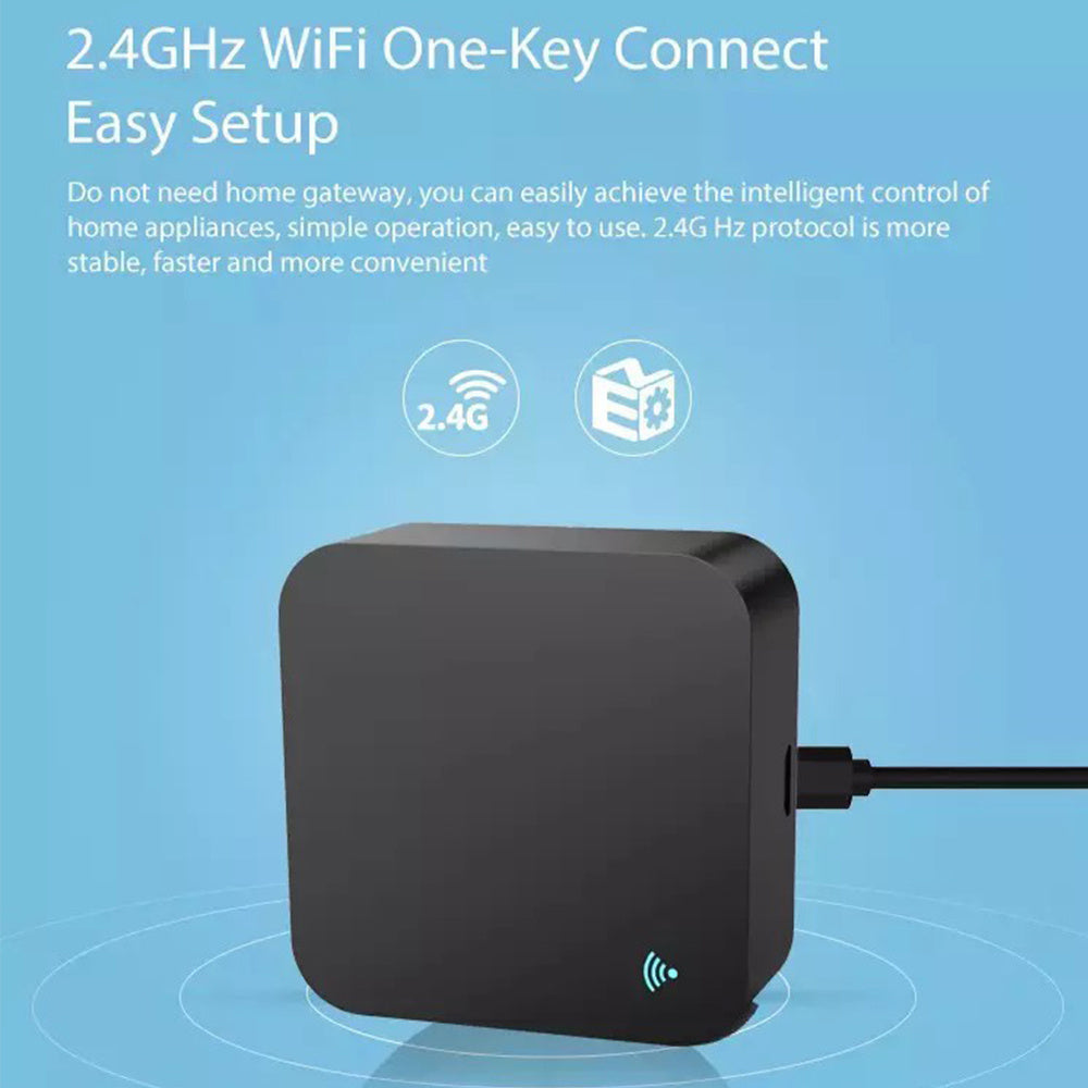 Tuya Mini Smart Wifi IR Uzoqdan Boshqarish Pult TV, DVD, AUD, AC uchun, Amazon Alexa va Google Home tomonidan boshqariladi.