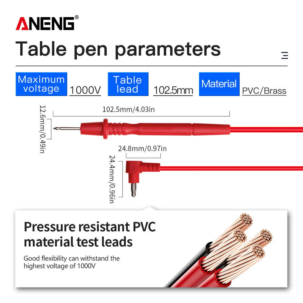 Digital Multimeter Auto Range Backlight AC/DC Volt Amp Ohm Tester Portable with Thermocouple