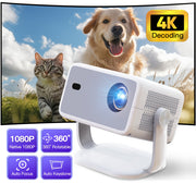 Smart Projector Full HD 4K with Auto Focus Wireless Casting for Home Theater