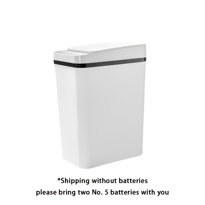 Cubo de basura alimentado por batería con apertura automática de la tapa, para uso doméstico en pared, funciona con 36V