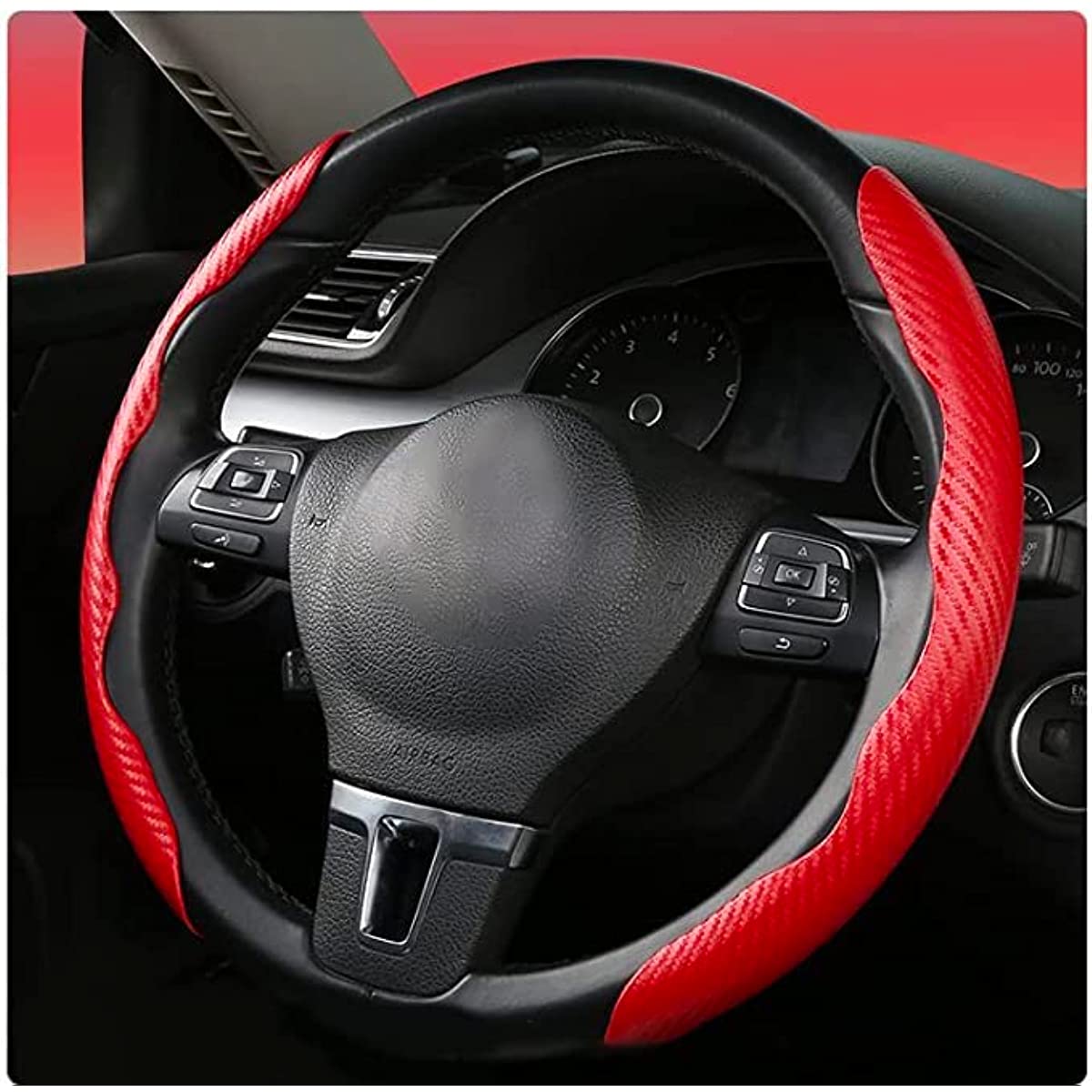 Avtomobilingizning ko'rinishini universal anti-slip karbon tolali rul qopqog'i bilan yaxshilang!