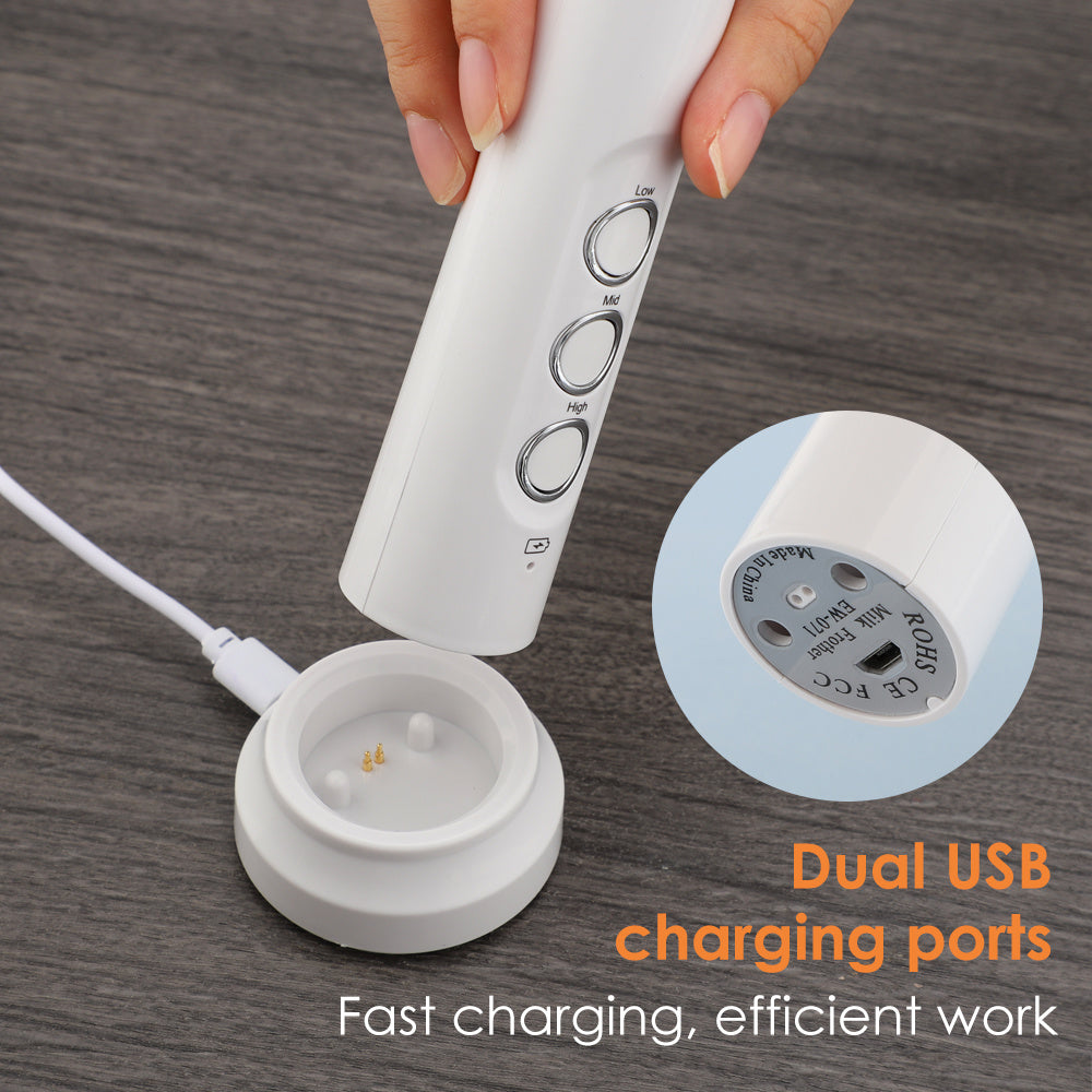 Portable Electric Milk Frother and Coffee Mixer 3-in-1 Foam Maker Blender