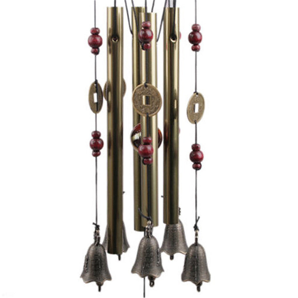 Antique-Style Metal Wind Chimes with Copper Bells for Garden Decor Ages 12-14