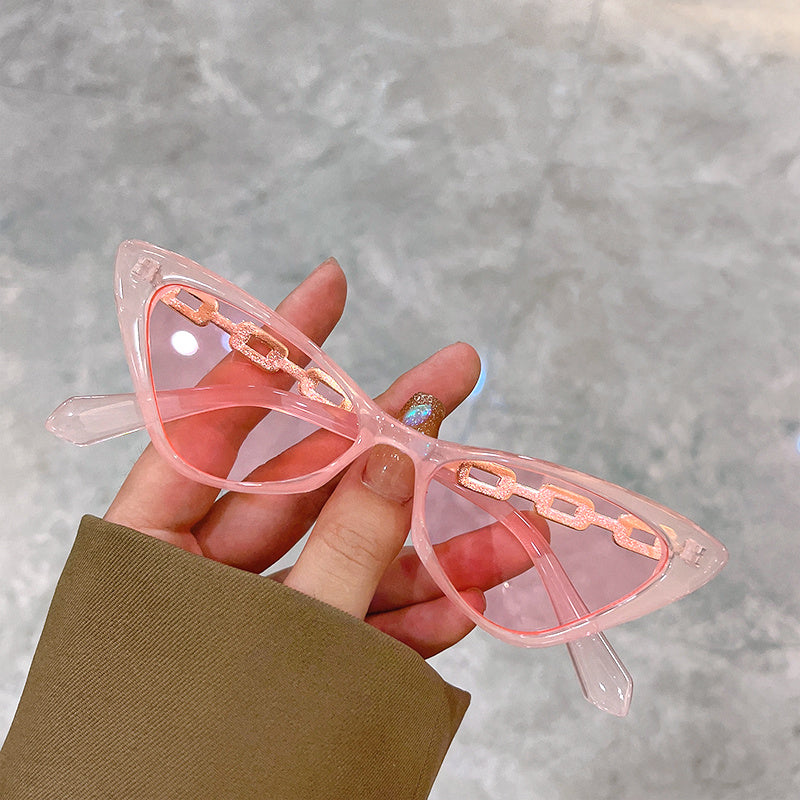 Women's Cat Eye Fashion Glasses Petite Frame UV Protection Anti-Glare Eyewear