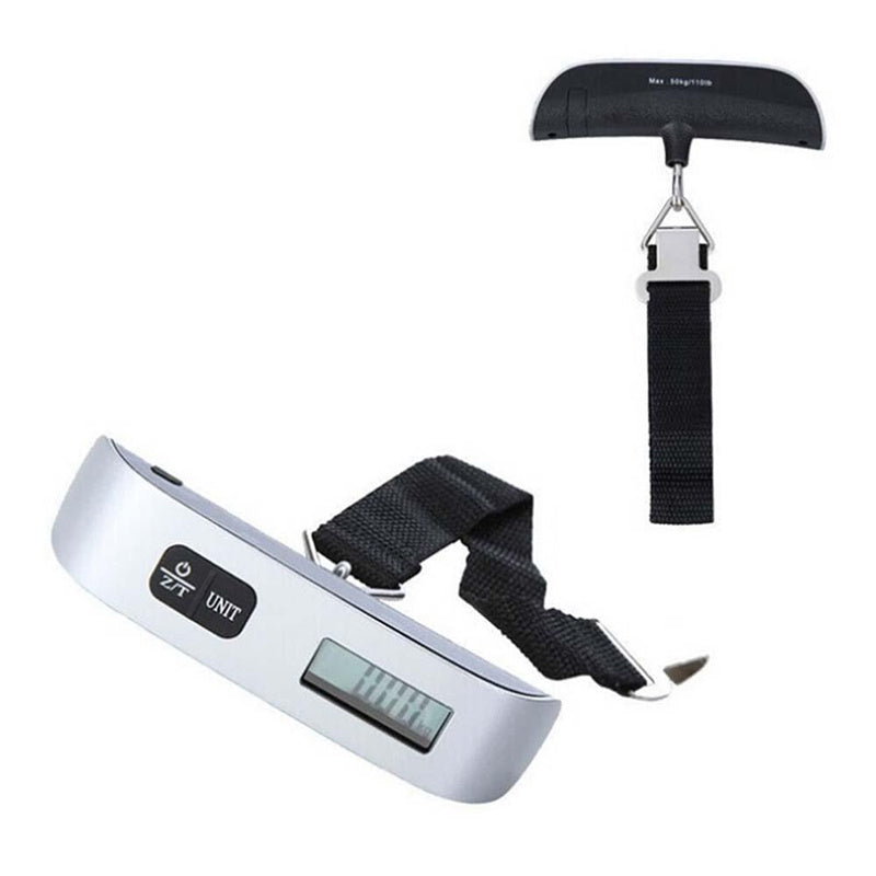 Digital Luggage Scale 50kg/10g Portable Travel Weighing Scale with LCD Display