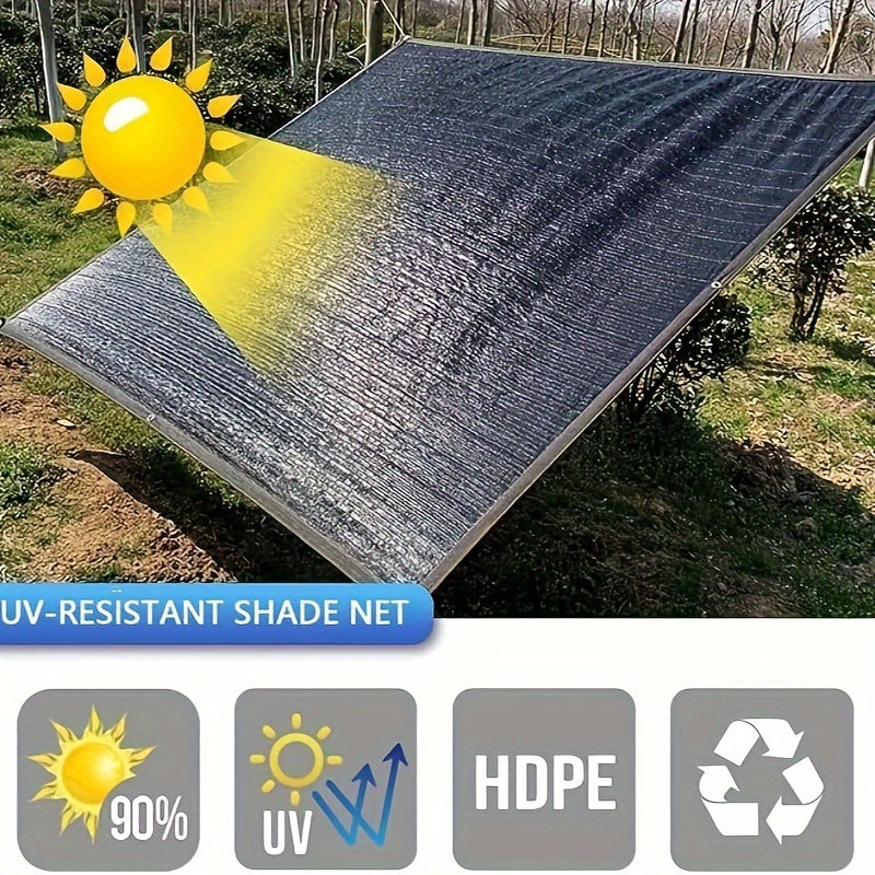 Черная дышащая солнцезащитная сетка для уличной приватности и садоводства, несколько размеров