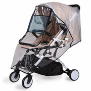 Baby Stroller Cover Breathable Windproof Rainproof with Zipper Door and Ventilation